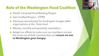 Trish Twomey with Washington Food Coalition Lunch \u0026 Learn