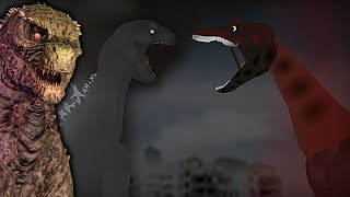 Godzilla Bloodbath vs Mushroom Cloud Godzilla