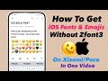 How To Have Iphone Emojis & Bold Fonts On Android 2023 | Without Zfont