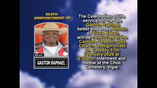 Gaston Raphael ~ Short Obituary