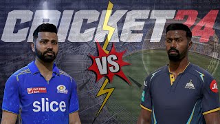 MI vs GT at Wankhede - Cricket 24 Licensed IPL T20 1st Match Hardest Difficulty Gameplay
