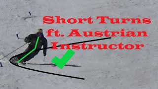 What Short Turns from an Austrian Ski Instructor Look Like (Improve Short Turns Quickly)