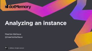 Analyzing an Instance - dotMemory Video Tutorial