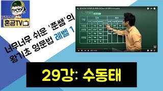 수동태 I: Tom was bitten by a dog /왕기초영문법 레벨2(29강)/혼공TV