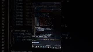 Creating a stepper form with angular. #javascriptbootcamp #javascriptcoding #coding #programming