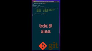 A few useful git aliases for your command line