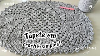 TAPETE QUE VENDE RÁPIDO, FÁCIL E ECONÔMICO!#CROCHE #CROCHÊ #tapetedecrochê #crochêpassoapasso