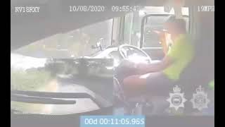 Texting lorry driver jailed after crashing into van on A27