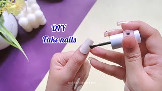 How to make fake nails | DIY fake nails at home #shorts #youtubeshorts