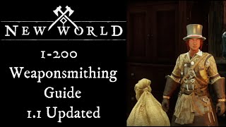 New World Post 1.1 0-200 Weaponsmith Leveling Guide ( Most cost effective way I have found)
