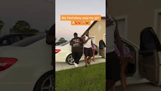 My Homeboy (SLAP) My Girl 🍑🍑 (PRANK) on Him #shorts