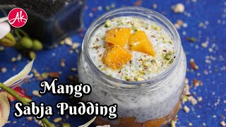 MANGO SABJA PUDDING | HEALTHY PUDDING RECIPE | घर पर पुडिंग बनाये | ઘર પર પુડિંગ બનાવો