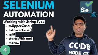 #4 - Working with Non-Primitive String Types in Java (Selenium with Java) - 2024 Series