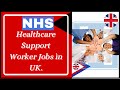 Healthcare Support worker Jobs in Uk | health care assistant jobs UK | support care worker