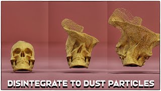 Disintegrate 3D Objects to Dust particles under 2 mins | Blender tutorial