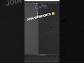 You Must Know this to Join Viewports in Blender 🫣 #shorts