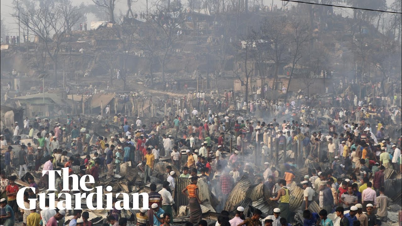 Hundreds Of People Missing After Rohingya Refugee Camp Fire - YouTube