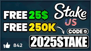 Stake Us Promo Code - 2025STAKE | BONUS FREE 25 Stake Cash + 250,000 GoldCoins  (Stake Promo Code)