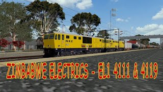 Zimbabwe Electrics - Tandem EL1 4111 \u0026 4119 With Loaded Petrol Fuel @ Gweru