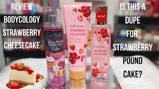 (Review) NEW! Bodycology Strawberry Cheesecake ▌Is It A DUPE For Strawberry Pound Cake? #bodycology