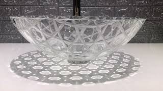 Fanwin Star glass vessel bathroom sink FW LA662