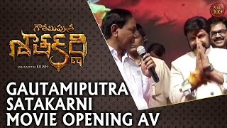 Gautamiputra Satakarni Movie Opening AV - Nandamuri Balakrishna - #NBK100 || Krish