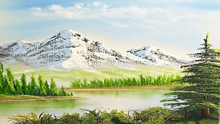 BOB ROSS TOP SECRET TIP TO PERFECT MOUNTAINS... EVERYTIME!!! #bobross #howtopaint