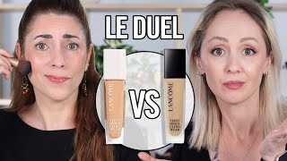 BATTLE FONDS DE TEINT ! CARE \u0026 GLOW VS ULTRA WEAR NOUVELLE FORMULE / LANCÔME