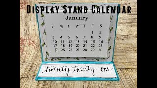 Doodled Calendar with @sizzix Display Stand die