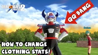 How To Turn Off or Change Clothing Stats! QQ BANG TUTORIAL! | Dragon Ball Xenoverse 2