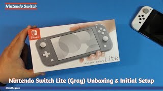 Nintendo Switch Lite (Gray) Unboxing & Initial Setup