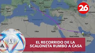 ARGENTINA CAMPEÓN DEL MUNDO | El recorrido de la Scaloneta rumbo a casa