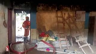 Waste fiber material caught fire at maula batim  Live | Prudent | 050125