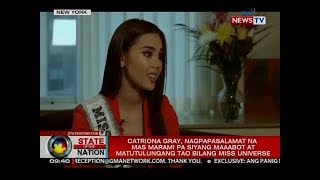 SONA: Catriona Gray, abot-abot ang pasasalamat sa matinding suporta sa kaniya ng mga Pinoy