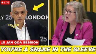 Susan Hall BLASTS AT Sadiq Khan at London Assembly — “A Snake in the Grass Betraying Britain!”