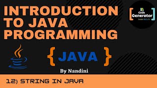 String In Java | String In Java Definition | Java Tutorial For Beginner|#12