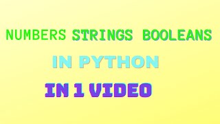 Numbers in python | String operation in python | Booleans in python |Code With Programmers