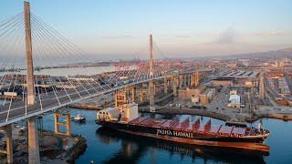 Pasha Hawaii LNG-Powered Ship Christened at Port of Long Beach