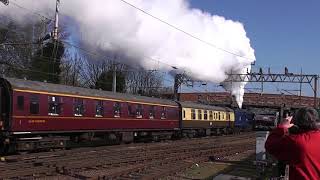 Steam Passing Through Northampton Station.