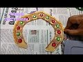 kireetam making how to make a crown for god goddess diy crown for lakshmi vishnu