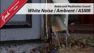 [Ambient] Gutter water sound with wind chime / white noise