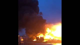 Ростов, пожар на зерновом терминале. 03.04.24г #россия #ростов #пожар #нпз