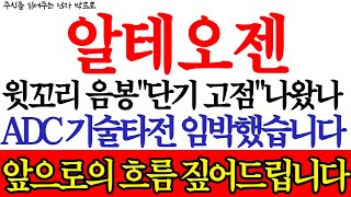 [알테오젠 주가전망] 윗꼬리 음봉\