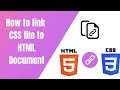 How to Link CSS File to HTML Document | in Visual Studio Code | 2021 (Web Tutorial)
