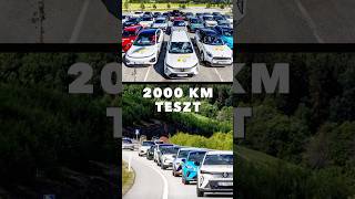 2000 km, 25 villanyautóval #elektromosauto #automobile #autó #range #teszt #villanyauto #ecars