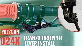 2022 Polygon D24X: TranzX dropper lever install - BikesOnLine warranty replacement