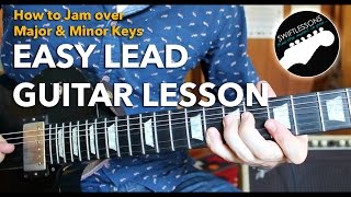 Easy Lead Guitar Lesson - Simple Major and Minor Soloing