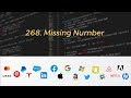 LeetCode 268 Missing Number | Find the missing number in an Array