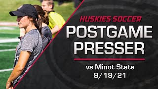 Women's Soccer vs Minot State - Post Game Presser - 9/19/21 - SCSU Athletics