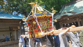 萩園三島神社例大祭支度